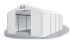 Skladový stan 5x8x2,5m střecha PVC 560g/m2 boky PVC 500g/m2 konstrukce ZIMA PLUS