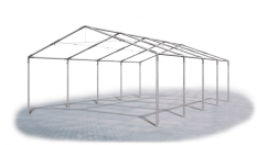 Párty stan 5x8x2m střecha PE 240g/m2 boky PE 240g/m2 konstrukce LÉTO
