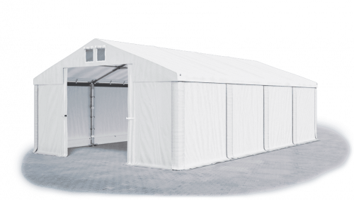 Skladový stan 4x8x2m strecha PVC 560g/m2 boky PVC 500g/m2 konštrukcia ZIMA
