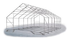 Skladová hala 8x12x3m střecha boky PVC 720 g/m2 konstrukce ARKTICKÁ