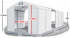 Skladový stan 8x18x4m střecha PVC 560g/m2 boky PVC 500g/m2 konstrukce POLÁRNÍ PLUS