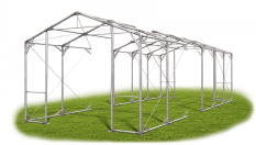 Skladový stan 8x26x4m střecha PVC 560g/m2 boky PVC 500g/m2 konstrukce POLÁRNÍ PLUS