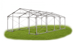 Skladový stan 4x8x2m střecha PVC 560g/m2 boky PVC 500g/m2 konstrukce POLÁRNÍ