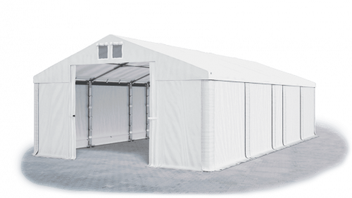 Skladový stan 8x9x2m střecha PVC 580g/m2 boky PVC 500g/m2 konstrukce ZIMA
