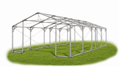 Skladový stan 5x9x2m střecha PVC 580g/m2 boky PVC 500g/m2 konstrukce POLÁRNÍ PLUS