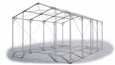Skladový stan 6x8x4m strecha PVC 560g/m2 boky PVC 500g/m2 konštrukcia POLÁRNA