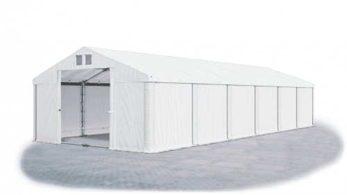Skladový stan 4x12x2m strecha PVC 560g/m2 boky PVC 500g/m2 konštrukcie LETO PLUS