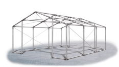 Skladový stan 4x6x2m střecha PVC 560g/m2 boky PVC 500g/m2 konstrukce ZIMA PLUS