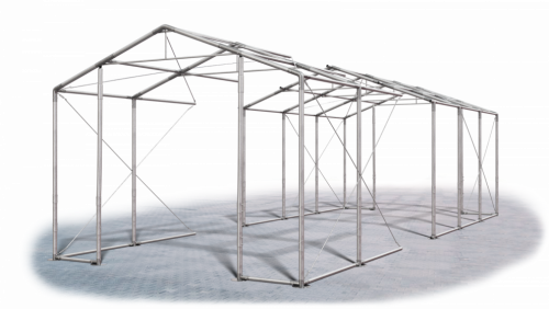 Skladový stan 8x28x3,5m střecha PVC 560g/m2 boky PVC 500g/m2 konstrukce ZIMA PLUS