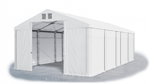 Skladový stan 5x9x3m strecha PVC 580g/m2 boky PVC 500g/m2 konštrukcie ZIMA PLUS