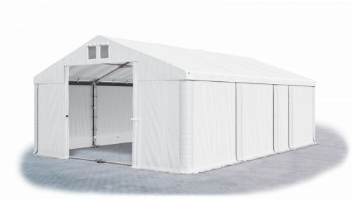 Skladový stan 4x7x2m střecha PVC 580g/m2 boky PVC 500g/m2 konstrukce LÉTO PLUS