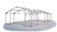 Skladový stan 6x40x2m střecha PVC 620g/m2 boky PVC 620g/m2 konstrukce POLÁRNÍ PLUS