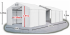 Skladový stan 4x23x2,5m střecha PVC 580g/m2 boky PVC 500g/m2 konstrukce ZIMA PLUS