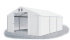 Skladový stan 4x6x2m střecha PVC 560g/m2 boky PVC 500g/m2 konstrukce ZIMA PLUS