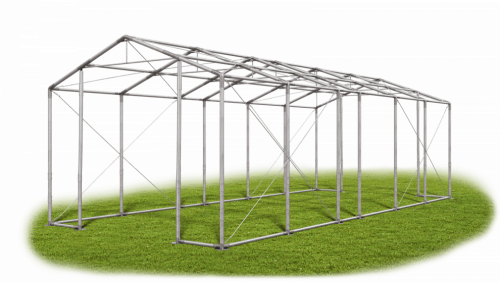Skladový stan 4x11x4m strecha PVC 580g/m2 boky PVC 500g/m2 konštrukcie ZIMA PLUS