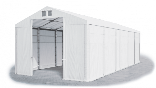 Skladový stan 6x11x3,5m střecha PVC 580g/m2 boky PVC 500g/m2 konstrukce ZIMA