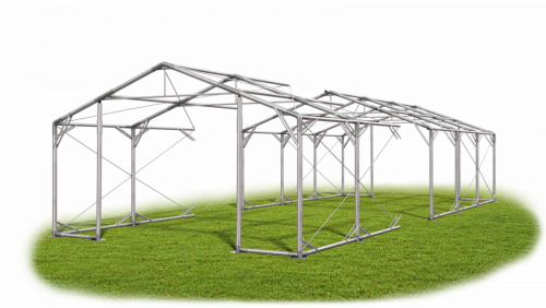 Skladový stan 6x30x2m střecha PVC 560g/m2 boky PVC 500g/m2 konstrukce POLÁRNÍ PLUS