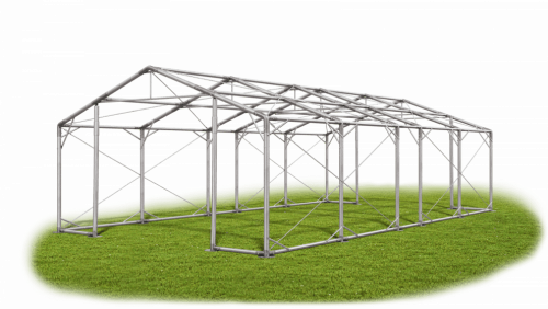Skladový stan 4x9x2m strecha PVC 580g/m2 boky PVC 500g/m2 konštrukcia POLÁRNA