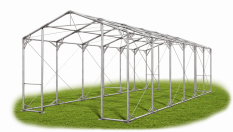 Skladový stan 8x12x3,5m strecha PVC 560g/m2 boky PVC 500g/m2 konštrukcia POLÁRNA PLUS
