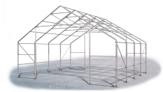 Skladová hala 9x8x3m střecha boky PVC 720 g/m2 konstrukce ARKTICKÁ
