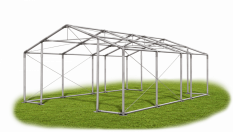 Skladový stan 4x7x2m střecha PVC 580g/m2 boky PVC 500g/m2 konstrukce ZIMA PLUS