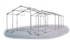 Skladový stan 8x40x2,5m střecha PVC 560g/m2 boky PVC 500g/m2 konstrukce ZIMA PLUS