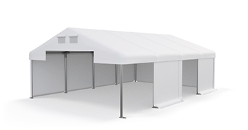 Garážový stan 5x8x2,5m střecha PVC 560g/m2 boky PVC 500g/m2 konstrukce ZIMA - Barva střešní plachty: Zelená, Barva boční plachty: Zelená, Barva svislých pruhů: Zelená Garážový stan 5x8x2,5m střecha PVC 560g/m2 boky PVC 500g/m2 konstrukce ZIMA - Barva střešní plachty: Zelená, Barva boční plachty: Zelená, Barva svislých pruhů: Zelená
