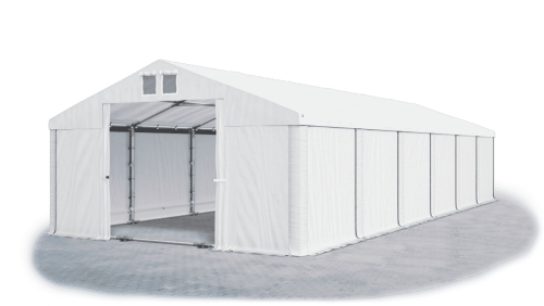 Skladový stan 6x12x2m střecha PVC 560g/m2 boky PVC 500g/m2 konstrukce LÉTO PLUS